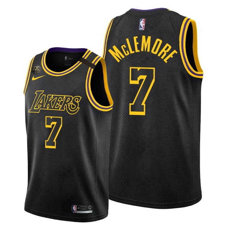 Men's Los Angeles Lakers Ben McLemore #7 NBA 2021 Inspired Mamba Week Black Basketball Jersey BOA6383ED